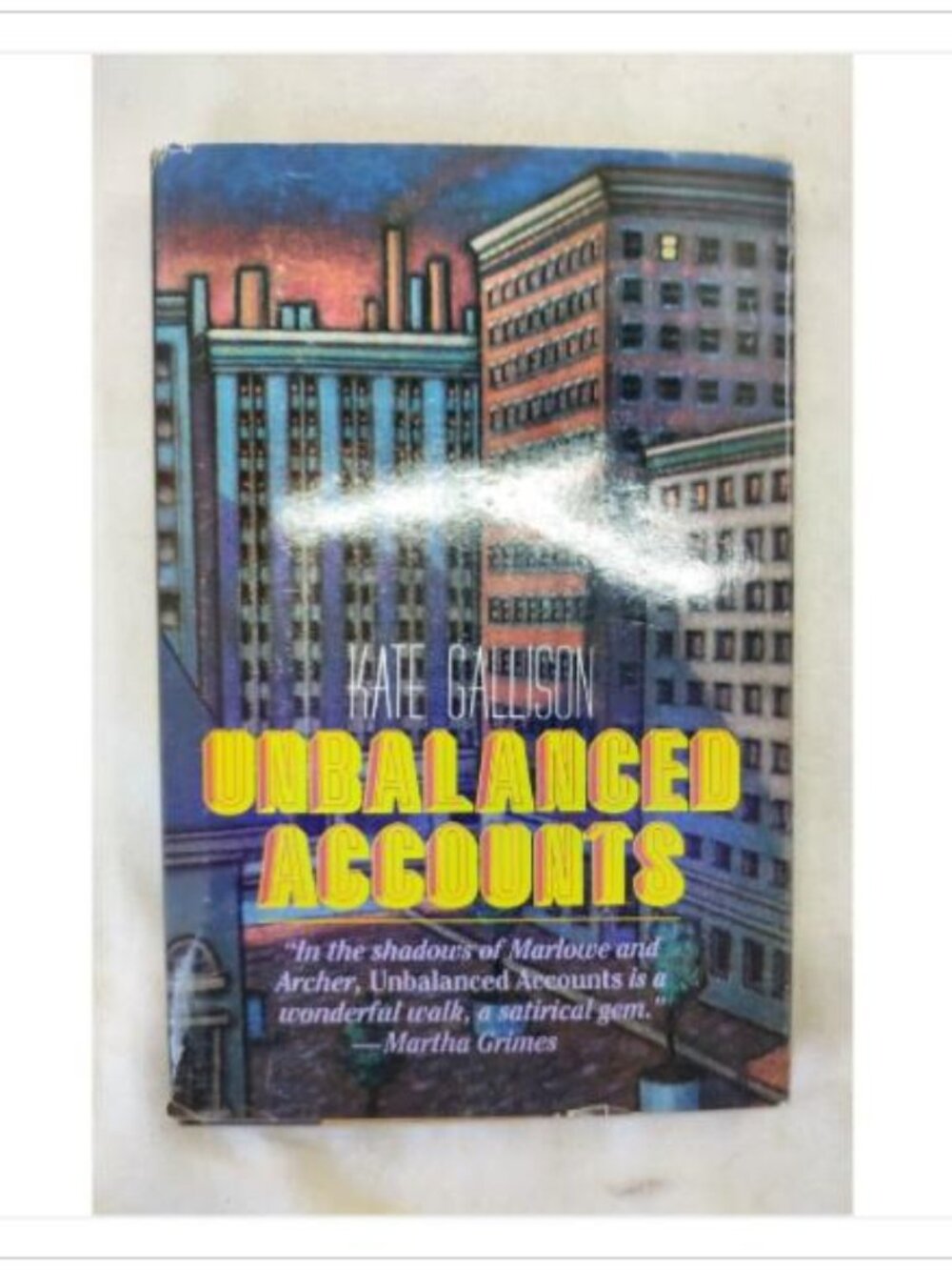 Unbalanced Accounts Little Brown Kate Gallison 1st 1986 HC